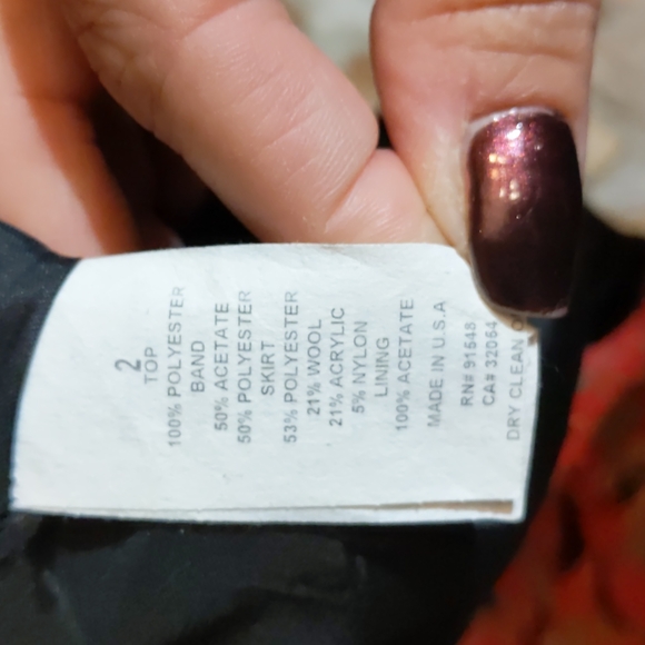 Nell Couture Anthropologie Pink Plaid & Black Tweed Crepe Mixed Media Dr… - Picture 6 of 12